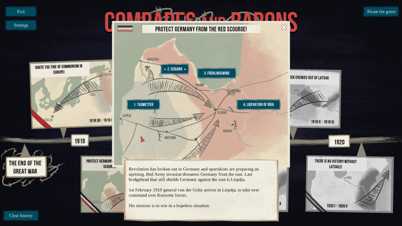 Comrades and Barons: Solitaire of Bloody 1919 screenshot 2